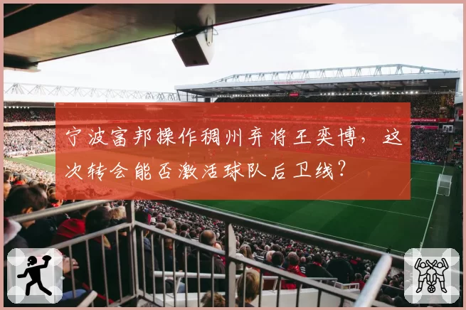 宁波富邦操作稠州弃将王奕博,这次转会能否激活球队后卫线?